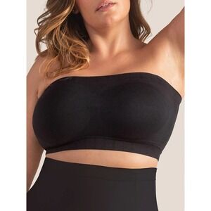 Truekind Convertible Strapless Bandeau Bra Black Large NWT